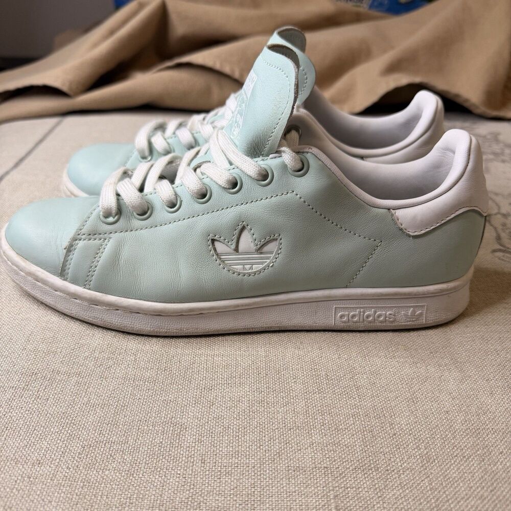 Adidas Stan Smith BD7439 Vapour Green Leather Sneakers Men’s 7 Women’s 8 Trefoil